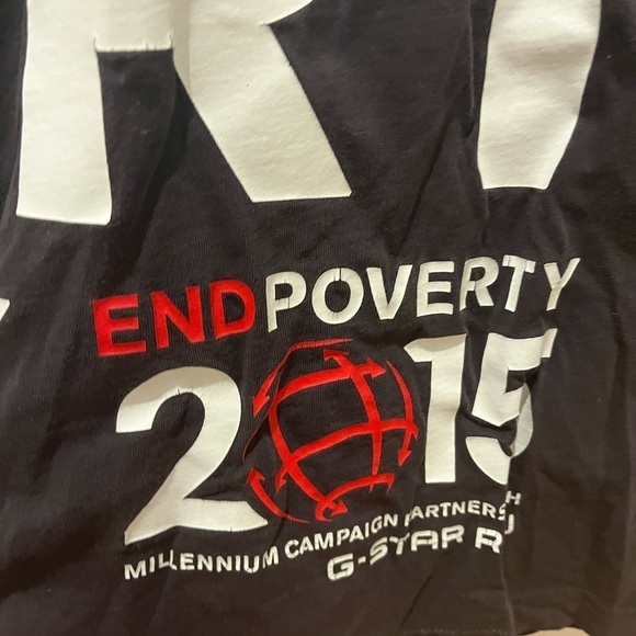 End poverty g-star tee used from 2015 - Picture 2 of 6